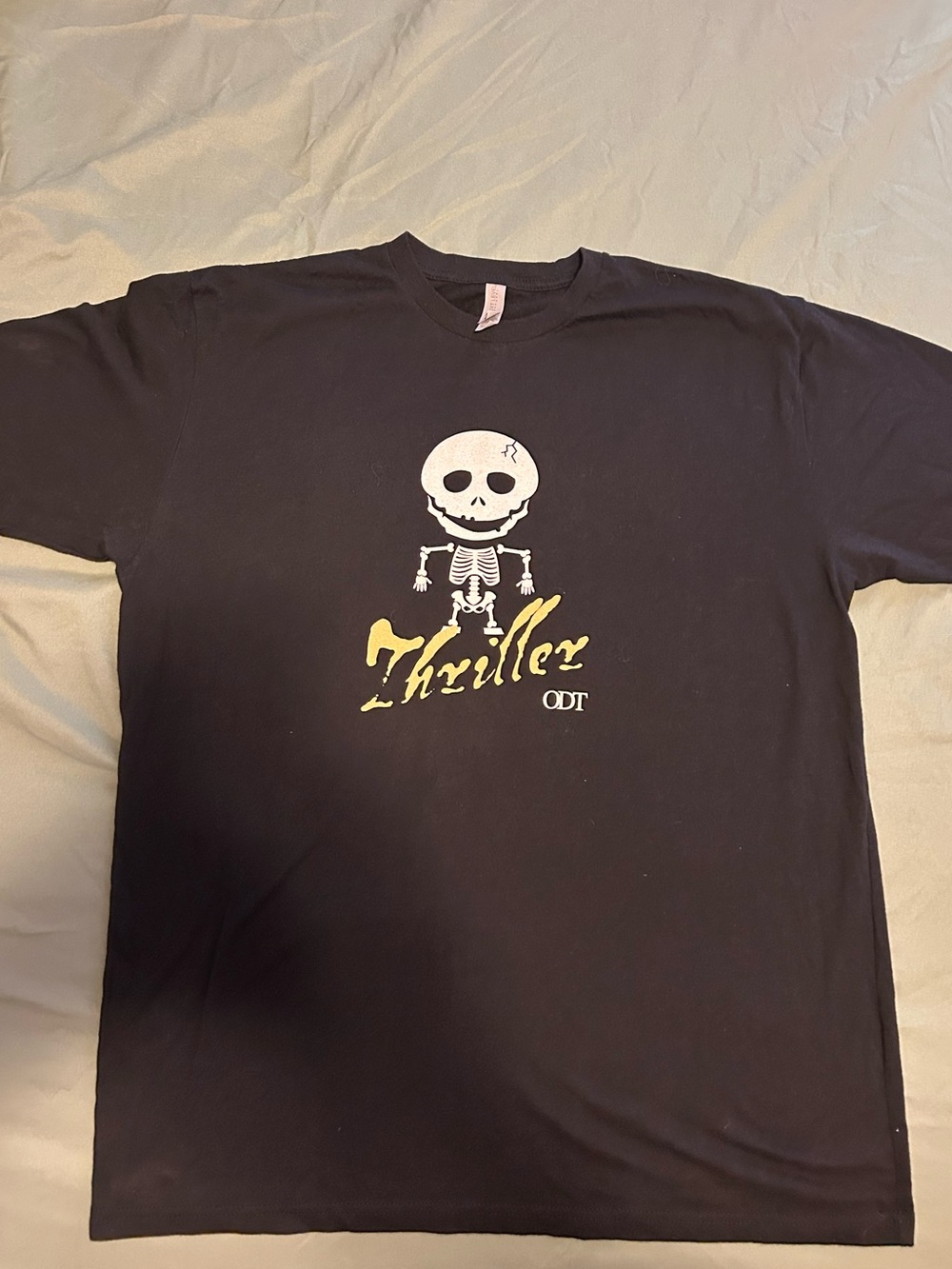 Next Level Apparel Black 'Thriller' Skeleton Graphic Tee